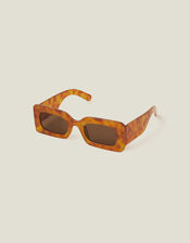 Chunky Mottled Rectangular Sunglasses, , large