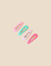Kids Matte Hair Clips 4 Pack, , large