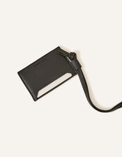 Lanyard Card Holder, Black (BLACK), large