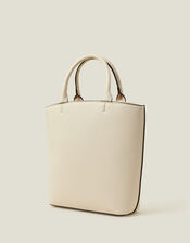 Handheld Bucket Bag, Cream (CREAM), large