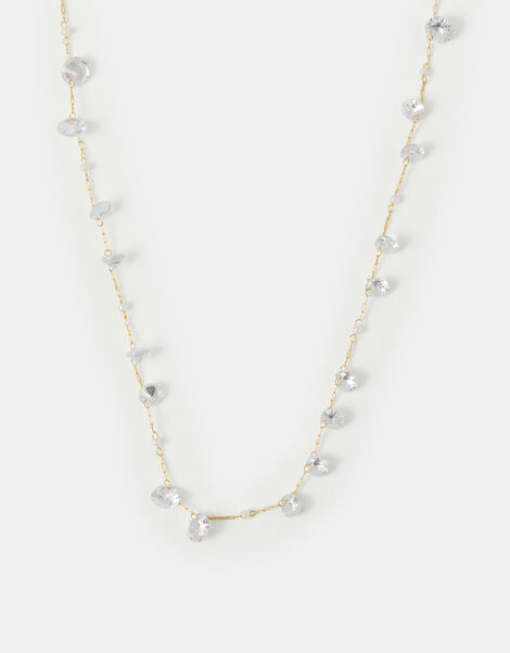 14ct Gold-Plated Multi Stone Necklace, , large