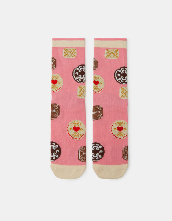 Biscuit Print Socks, , large