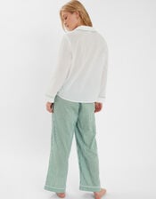 Dandelion Stripe Print Pyjama Set, Green (GREEN), large