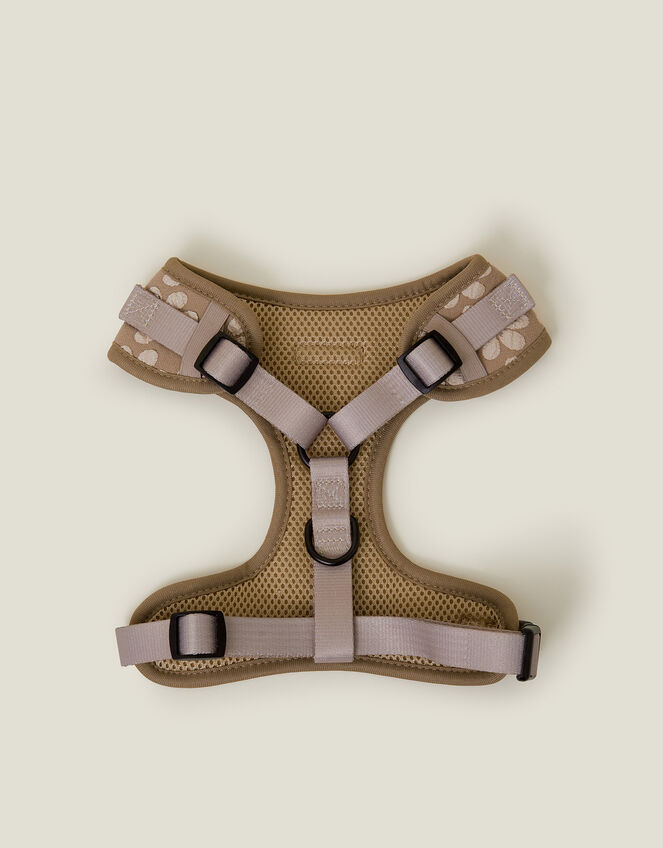 Cocopup London Floral Dog Adjustable Neck Harness Natural, Natural (NATURAL), large