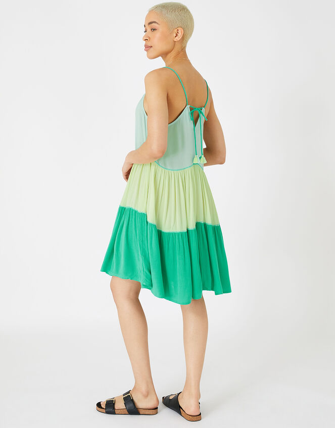 Block Colour Midi Swing Dress, Blue (BLUE), large