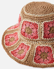 Jasmine Hand Crochet Bucket Hat, , large