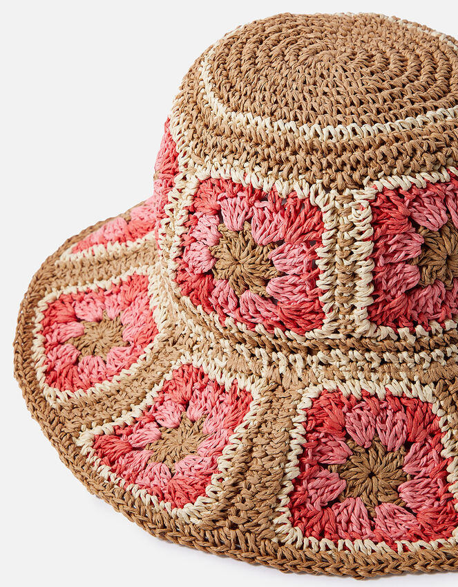 Jasmine Hand Crochet Bucket Hat, , large