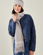 Woven Pastel Check Blanket Scarf, , large
