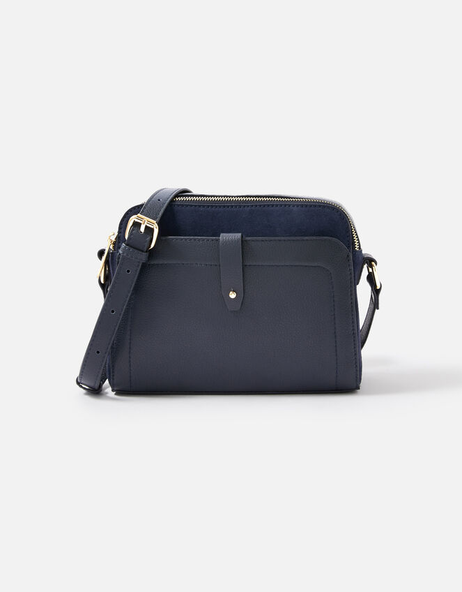 Sarah Zip Leather Cross-Body Bag, , large