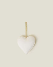 Beaded Mrs Heart Christmas Tree Decoration, , large