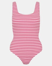 Stripe Crinkle Textured Swimsuit, Multi (BRIGHTS MULTI), large
