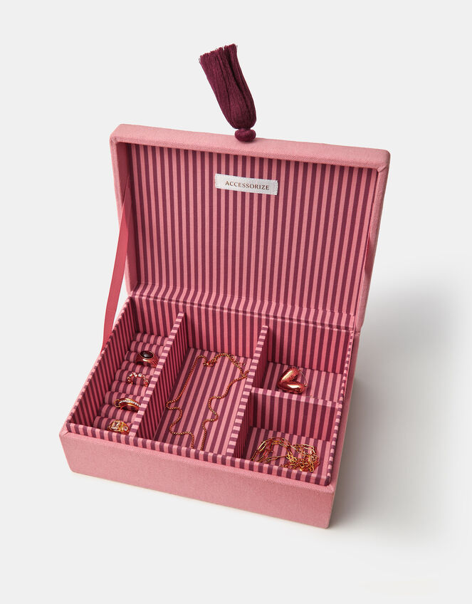 Cherry Embroidered Jewellery Box, , large