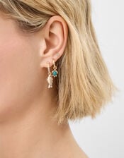 5-Pack Fish Stud & Hoop Earrings, , large