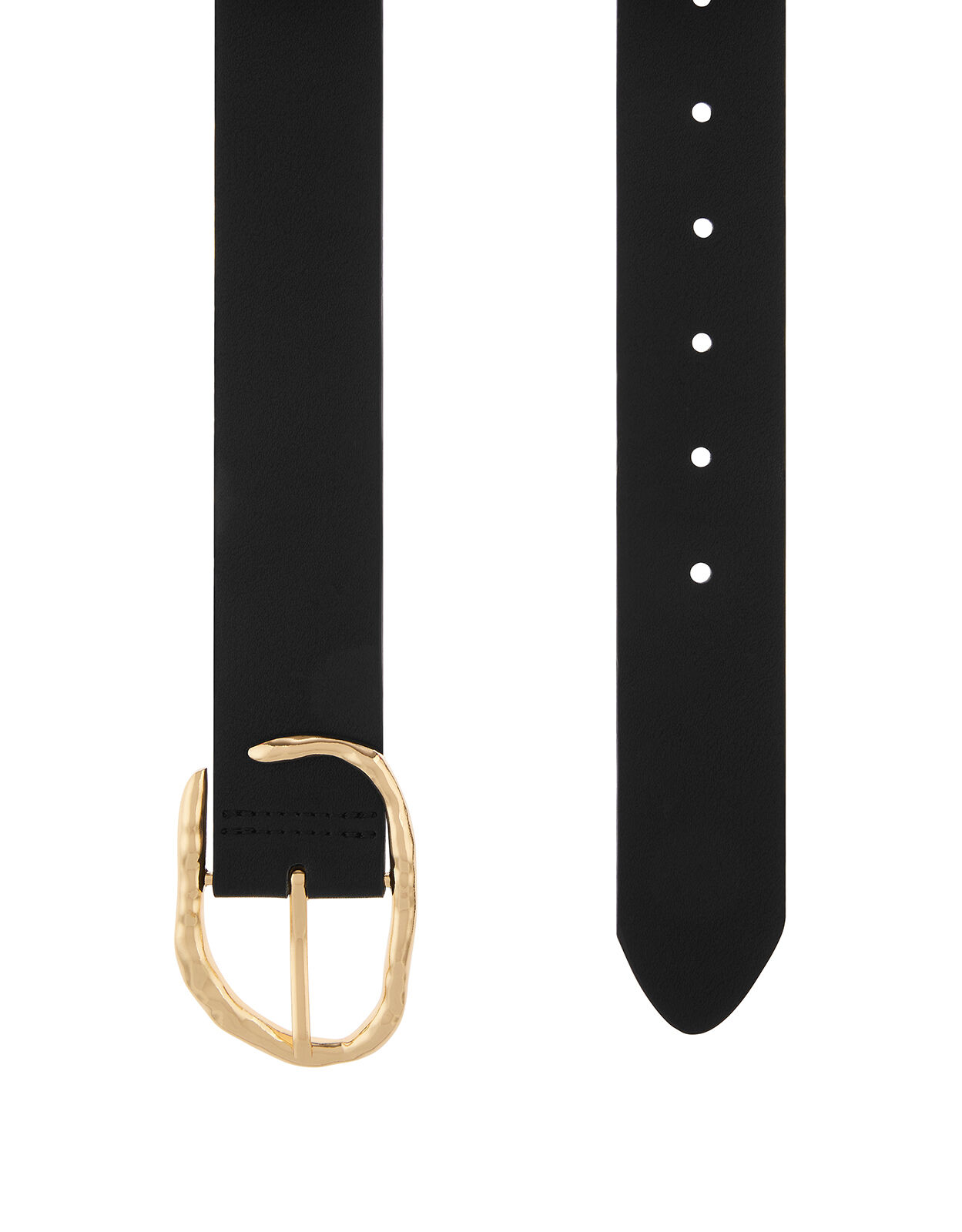 Metal top buckle belt