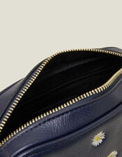 Daisy Faux Leather Cross-Body Bag, , large