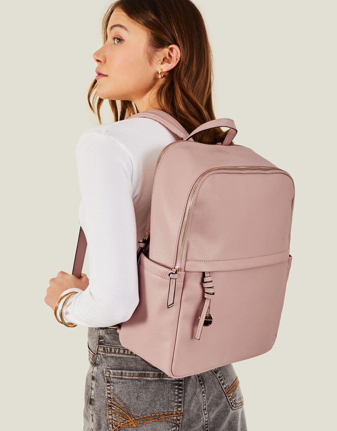 Zip-Around Backpack, Pink (PALE PINK), large