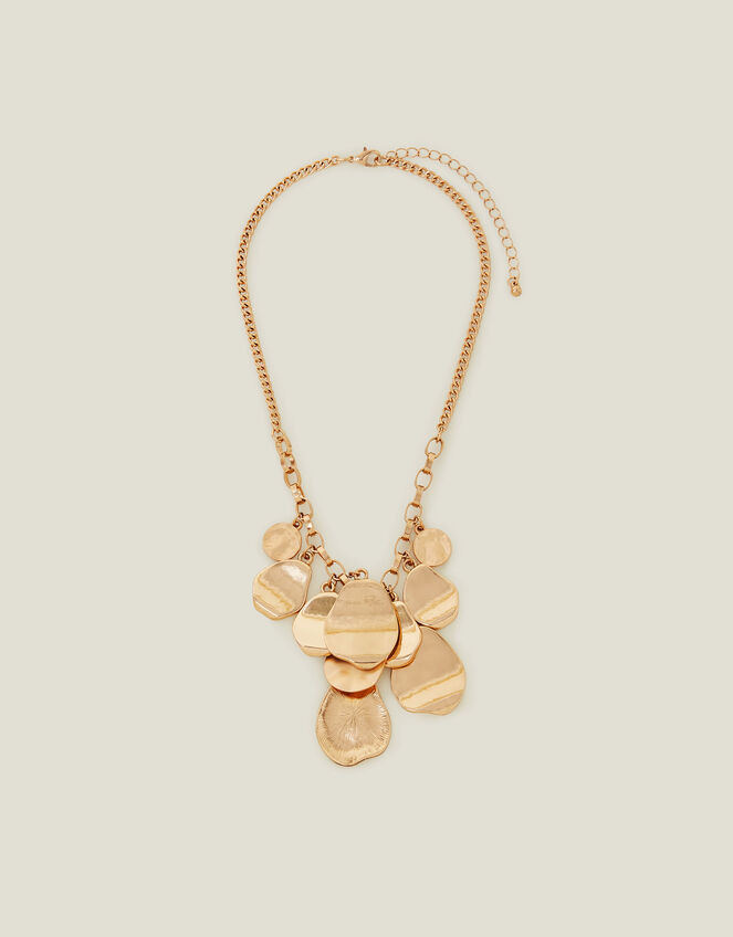 Layered Disc Necklace, , large