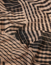 Geometric Print Scarf, , large