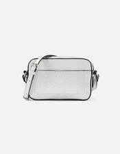Piper Camera Cross-Body Bag, Silver (SILVER), large