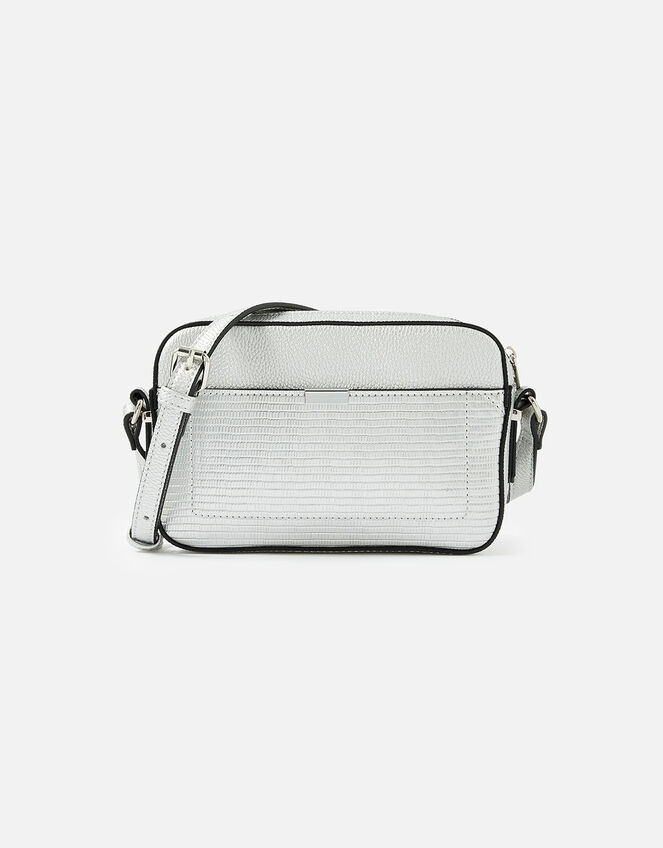 Piper Camera Cross-Body Bag, Silver (SILVER), large