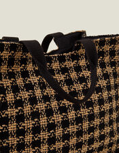 Large Houndstooth Handbag, , large