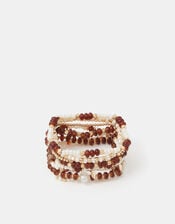 8-Pack Mix Bead Stretch Bracelets, , large