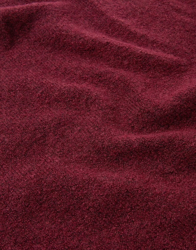 Plain Knitted Triangle Scarf, , large