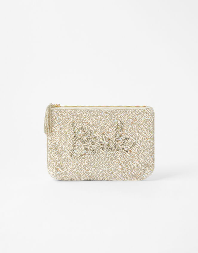 Bride Beaded Pouch Bag, , large