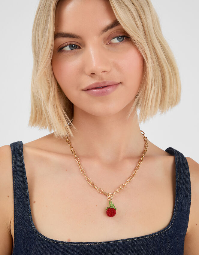 Tomato Beaded Charm, , large