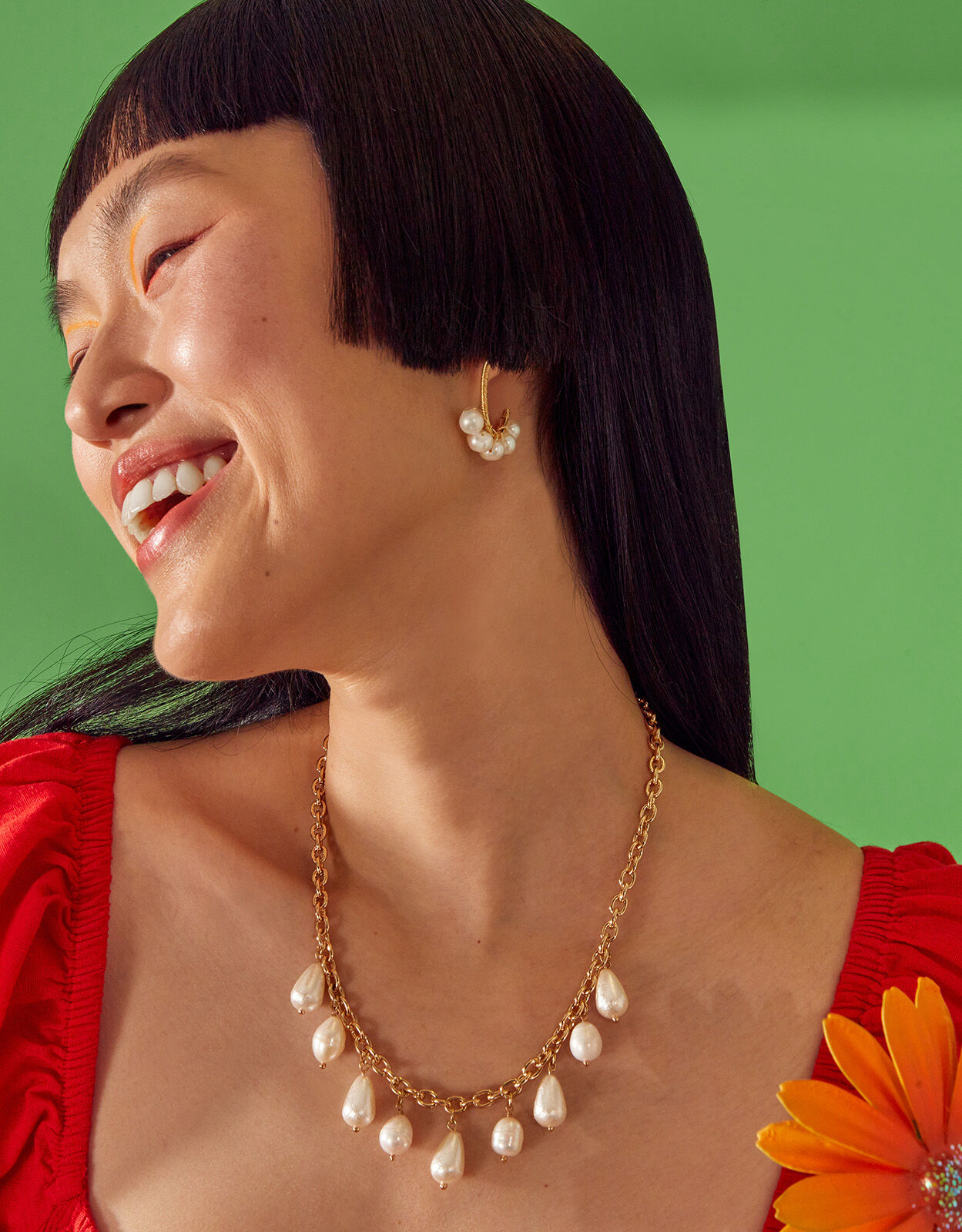 Accessorize pearl shop rope earrings