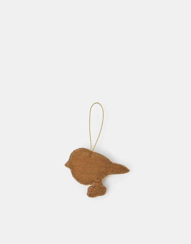 Embellished Robin Christmas Tree Decoration, , large