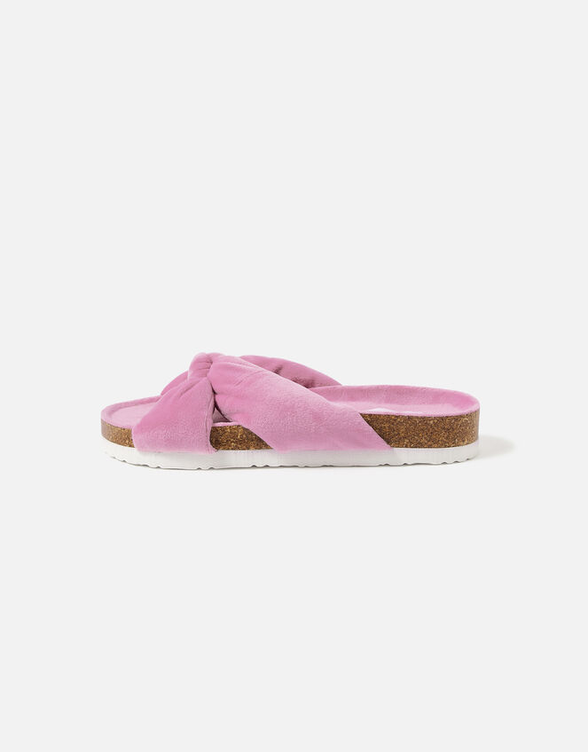 Padded Knot Slippers, Pink (PINK), large
