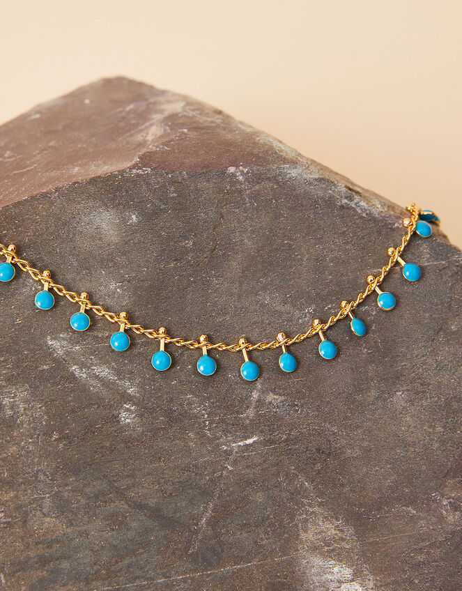 14ct GoldPlated Enamel Charm Bracelet Z for Accessorize Accessorize UK