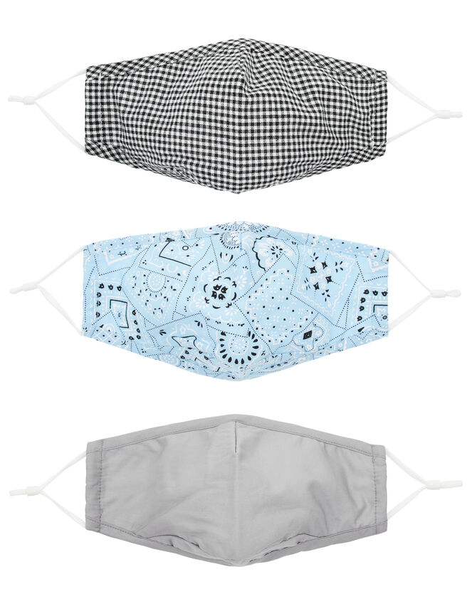 Face Covering Multipack in Pure Cotton, , large