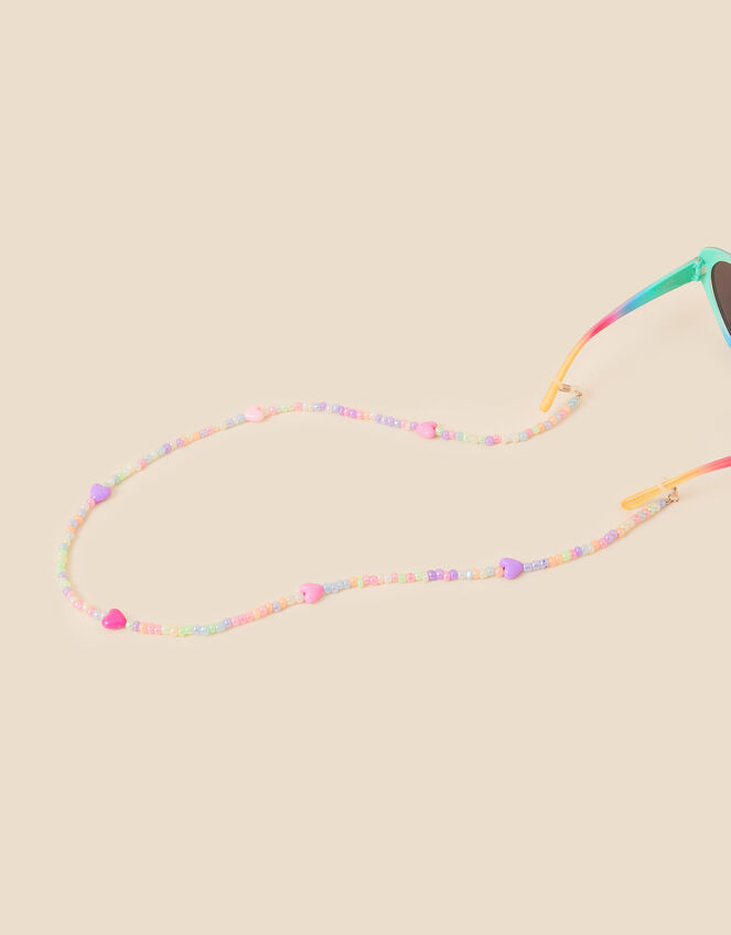 Kids Heart Beaded Sunglasses Chain, , large
