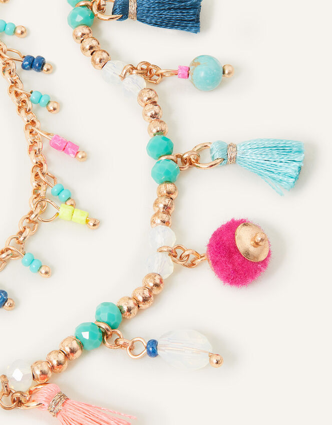 Layered Tassel Necklace, , large