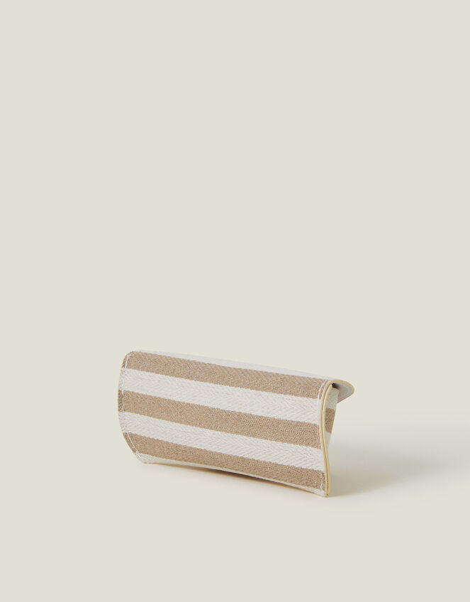 Stripe Structured Sunglasses Case, , large