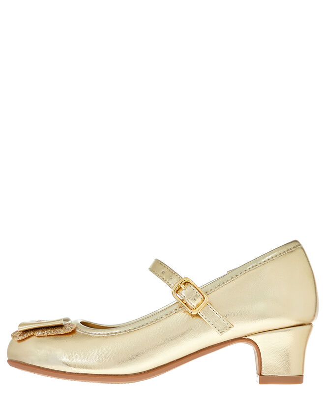 Flamenco Bow Party Shoes, Gold (GOLD), large