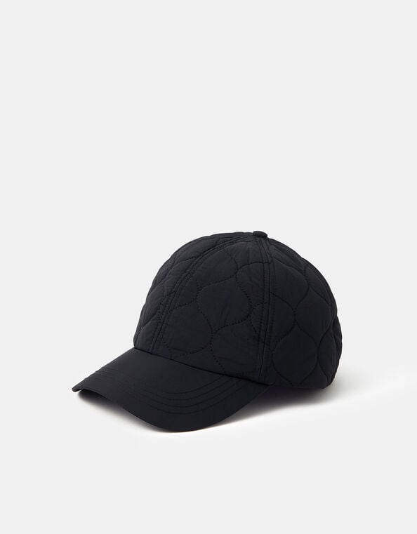 Water-Resistant Quilted Rain Cap, , large