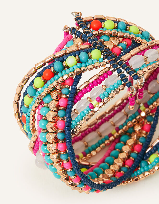 Beaded Woven Cuff, , large