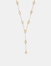 Clover Station Lariat Necklace, , large