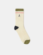 Initial Socks, Multi (BRIGHTS MULTI), large