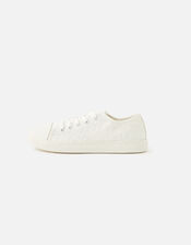 Broderie Trainers, White (WHITE), large