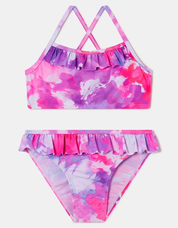 Girls Tie-Dye Bikini Set, Multi (BRIGHTS MULTI), large