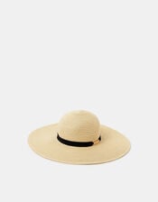 Floppy Straw Hat, , large