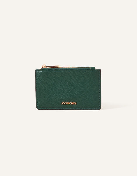 Classic Zip Card Holder, Green (GREEN), large