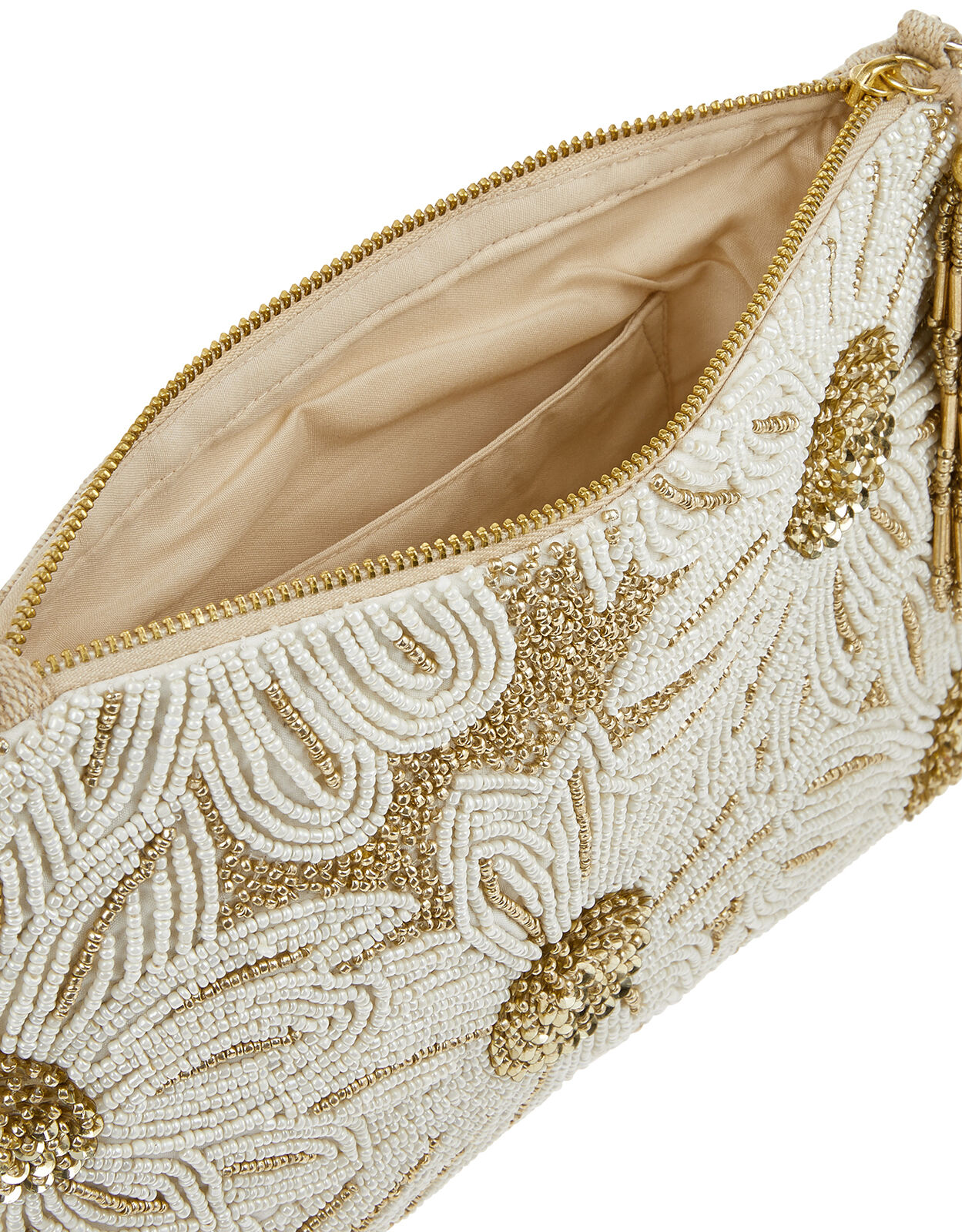 accessorize silver clutch