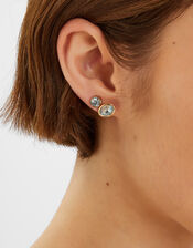 5-Pack Gem Stud Earrings Blue, , large