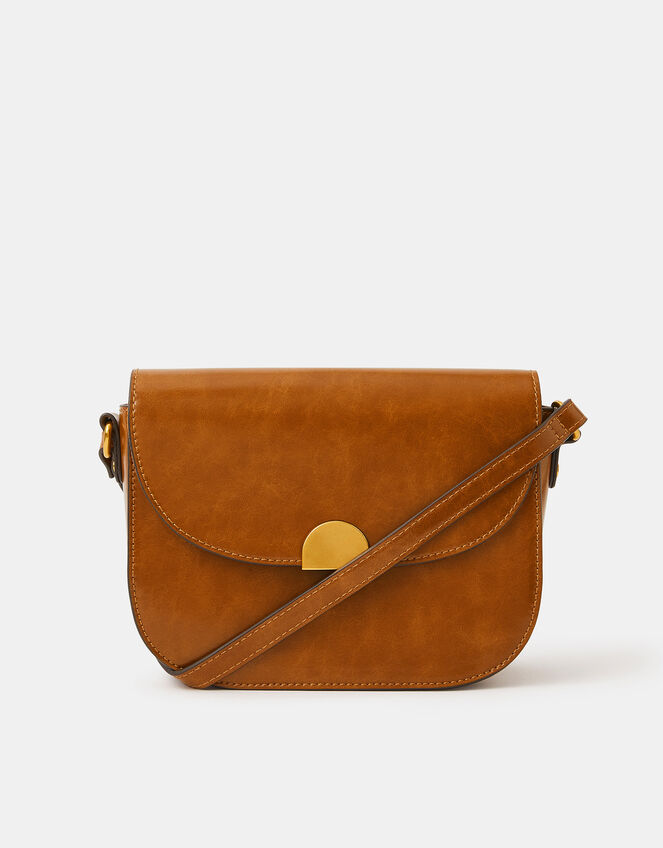 Boxy Crossbody Bag, Tan (TAN), large