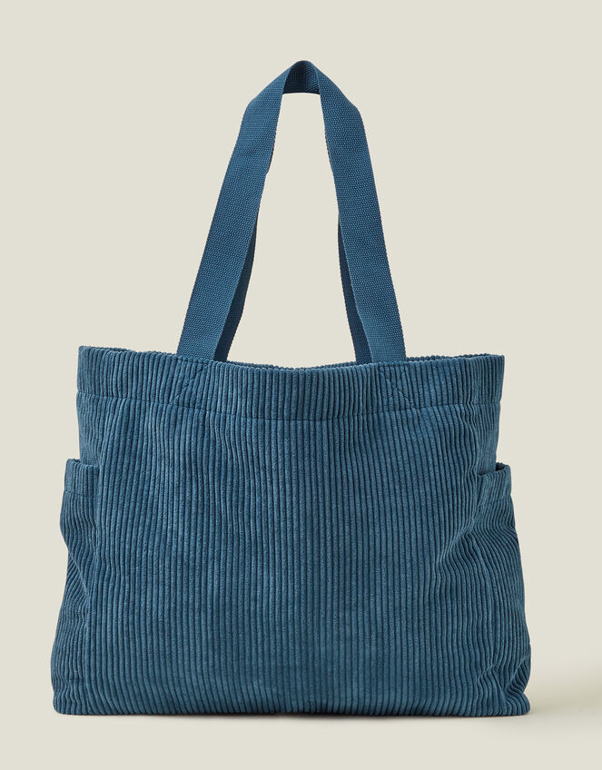 Cord Shopper Bag Teal | Tote & Shopper bags | Accessorize UK